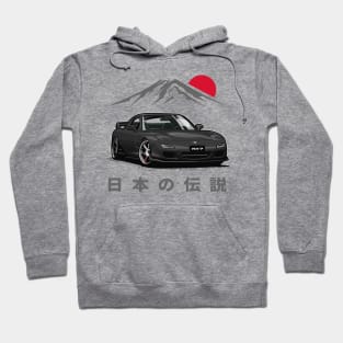 JDM Tuner RX-7 (Brilliant Black) Hoodie